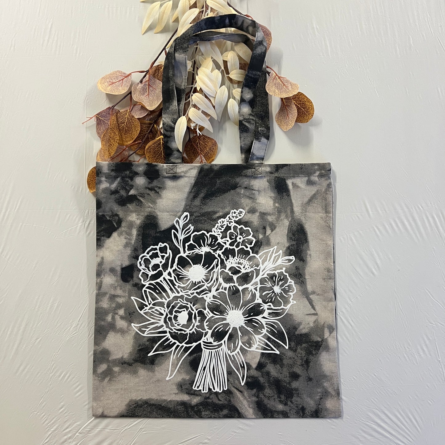 Give Yourself Flowers Upcycled Tote